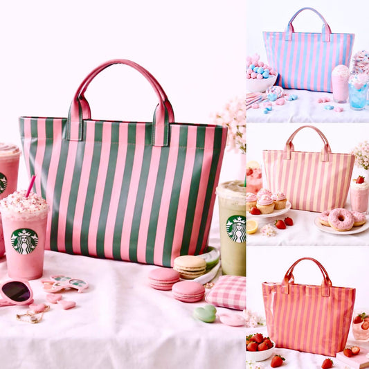 Striped tote
