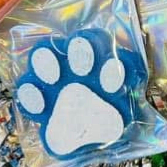 Royal blue- paw print Freshie